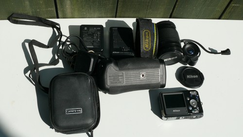 Nikon camera lenses job lot - camera,