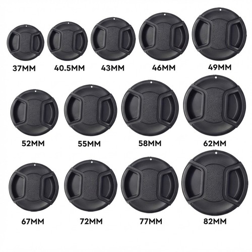 Camera lens cap snap - lens, on