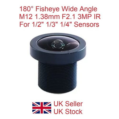 180 fisheye wide angle m12 - 180°,