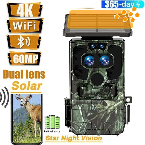 Solar dual lens trail camera - solar,